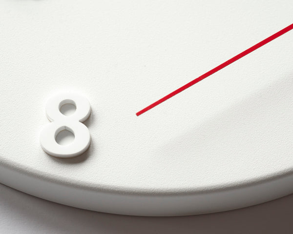 wall clock OUT OF TIME white - light4dark